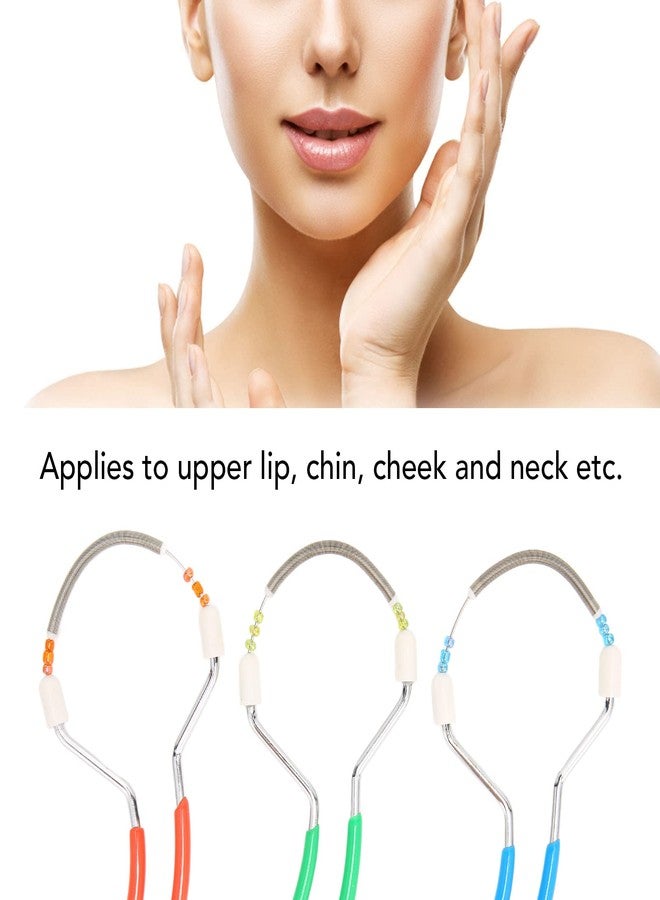 Moofey Threading Hair Removal, 3PCS Hair Removal Spring, Face Threading Tool for Face Lip Hair Removal - Image 4